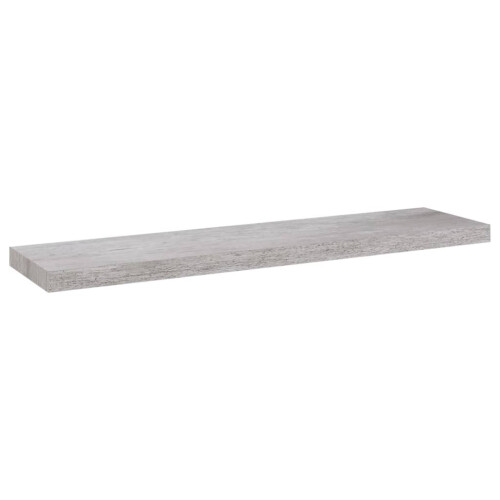 VidaXL vidaXL 2x Floating Wall Shelves Concrete Grey MDF Wall Ledge Hanging Shelf 2