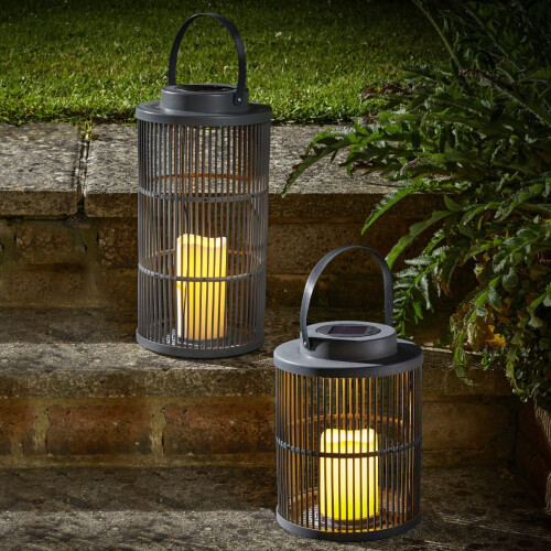 Smart Garden Solar Slate Urbane Lantern