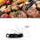 Intirilife Foldable Kitchen Thermometer BLACK Digital waterproof magnetic Thermometer LCD Display Alarm Function CookingBBQBaking etc.stant Read 4