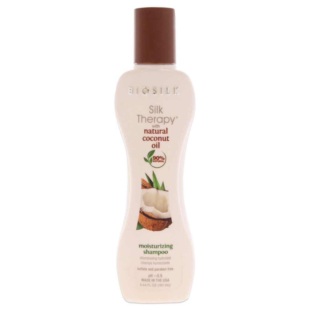 Photos - Hair Product Biosilk Silk Therapy with Organic Coconut Oil Moisturizing Shampoo - 5.64 oz Shampoo 