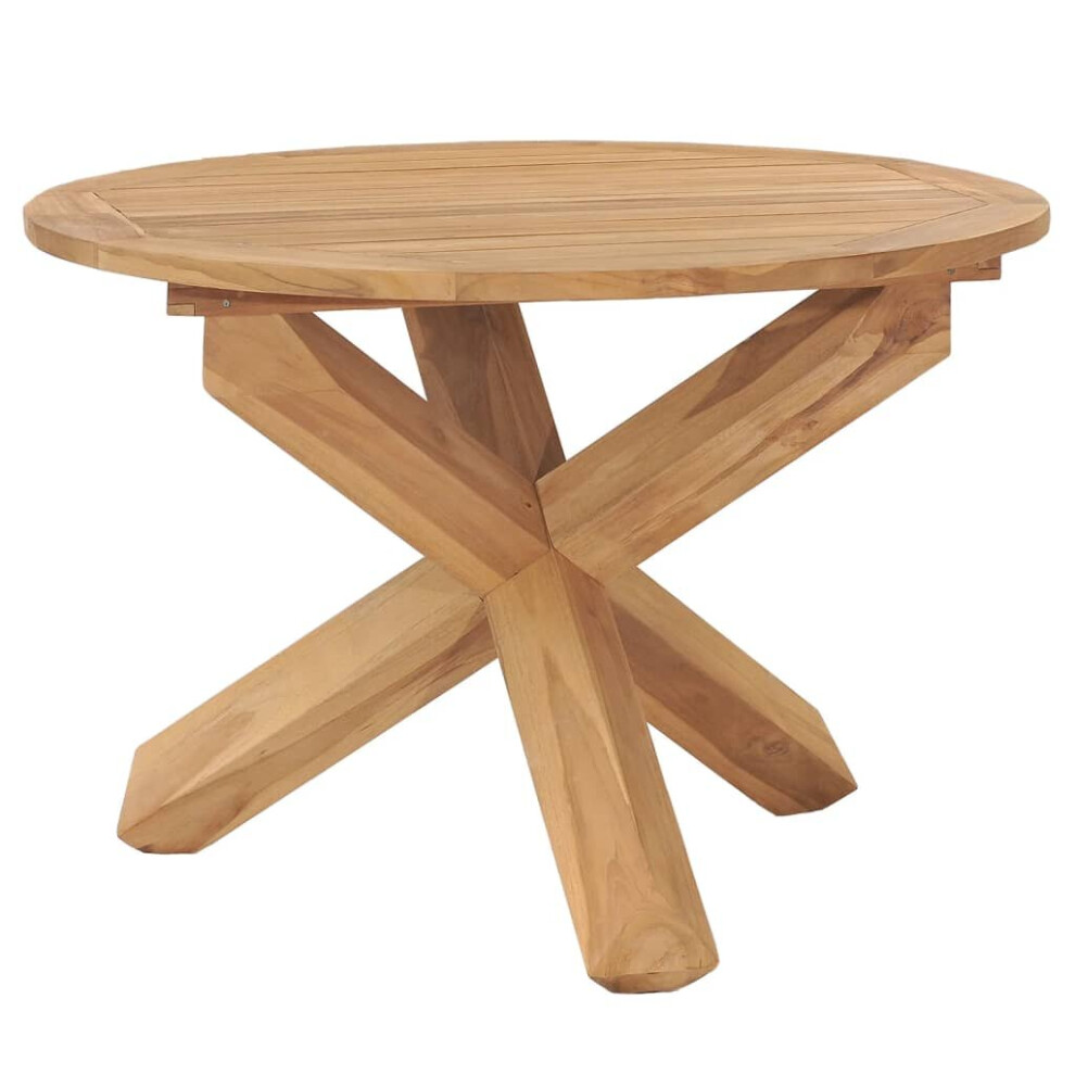 vidaXL Solid Teak Wood Garden Dining Table Outdoor Furniture Dinner Table