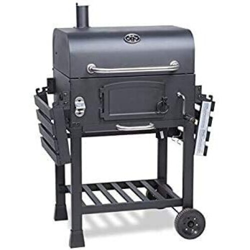(With Cover) CosmoGrill Outdoor XL Smoker Barbecue Charcoal
