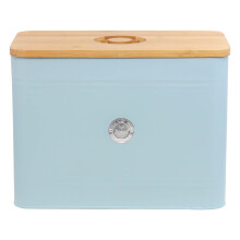 Bread Bin Canister Minimalist Blue Vintage Airtight Lid Kitchen Food Storage