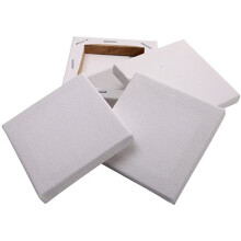 JKG 4 x Mini Blank Framed Canvas Panel - Pre Stretched - Perfect for Artist Painting Small Canvas 100% Cotton - for Acrylic &...
