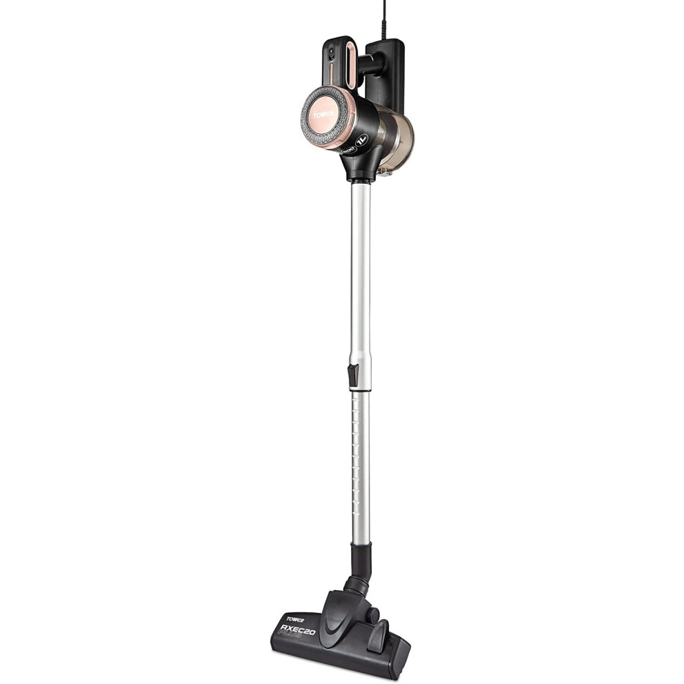 Tower T513005blg Pro Corded 3-In-1 Vacuum Cleaner With Cyclonic Suction, Built-In Hepa 13 Filter And Detachable Handheld Mode,... Gold