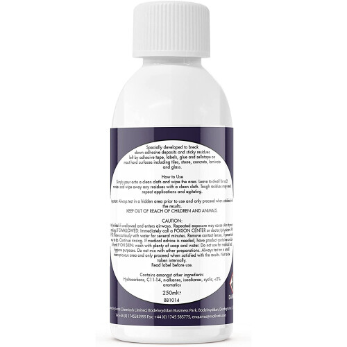 BritishBasics Sticky Stuff Label Sticker Remover Liquid 250ml 1