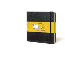 Moleskine Drawing Set - Pocket-sized black Sketchbook and a PRO Click Pencil that clips securely to the cover. Colour Black,...