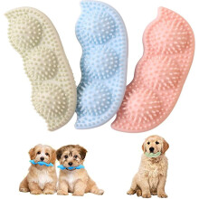 Pea Shape Puppy Teething Chewing Toy Aggressive Chewers Toothbrushes Dog Chew Toy Dog Toothbrush Dog Teeth Cleaning for Small...