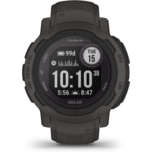 Garmin Garmin Instinct 2 Solar Rugged GPS Smartwatch, Graphite