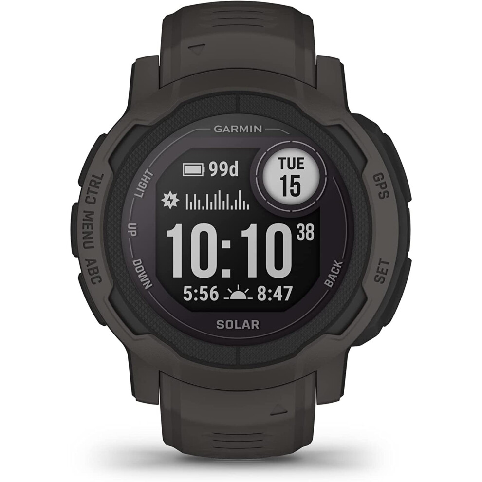 Garmin Instinct 2 Solar Rugged Gps Smartwatch, Graphite