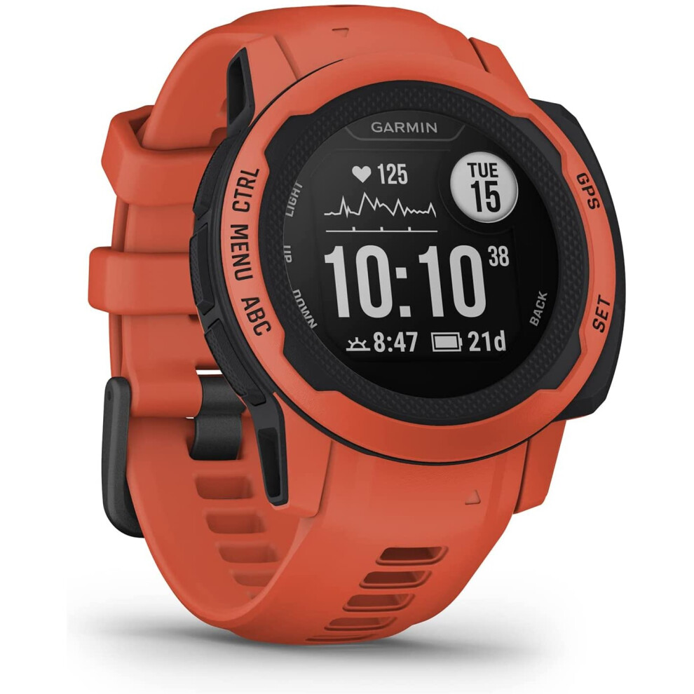 Garmin Instinct 2S Rugged GPS Smartwatch, Poppy