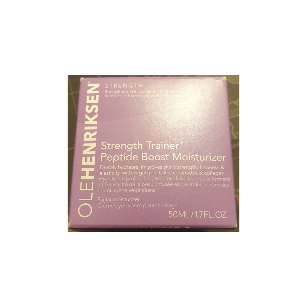 Ole Henriksen Strength Peptide Boost Moisturizer 50 ml â Hydrating Day Cream with Peptides, Ceramides, Collagen & Hyaluronic Acid