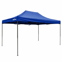Premium 3 x 4.5m Pop-Up Gazebo, Heavy Duty, Water Resistant, Carry Bag, Stakes & Weight Bags - Blue - DG135