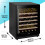Dellonda Baridi 54 Bottle Wine Cellar Fridge with Digital Touch Screen Controls, Black - DH78 5