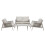 Dellonda Fusion 4 Piece Outdoor Sofa Set - DG56 1
