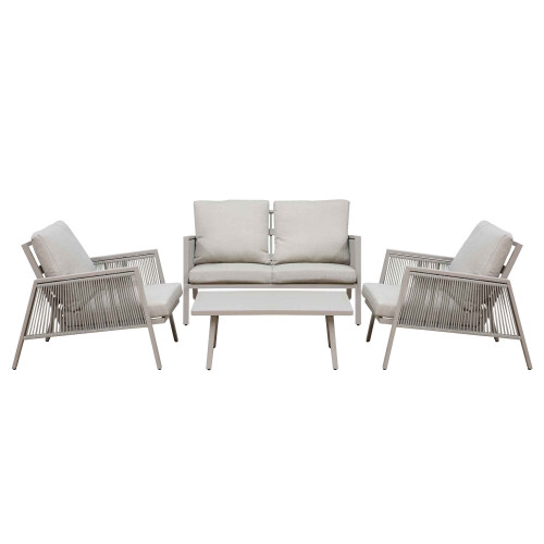Dellonda Fusion 4 Piece Outdoor Sofa Set - DG56