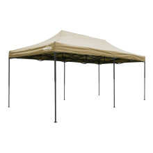 Premium 3x6m Pop-Up Gazebo, Heavy Duty, Water Resistant, Carry Bag, Stakes & Weight Bags - Beige - DG138