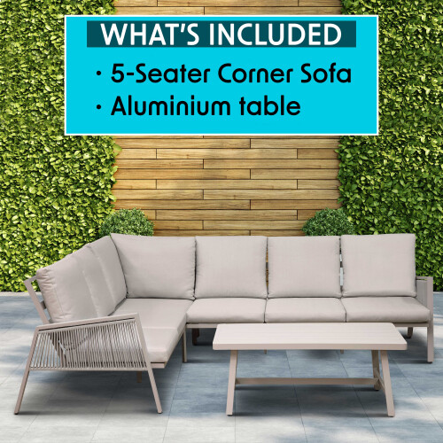 Dellonda Fusion 4 Piece Outdoor Corner Sofa Set - DG57 2