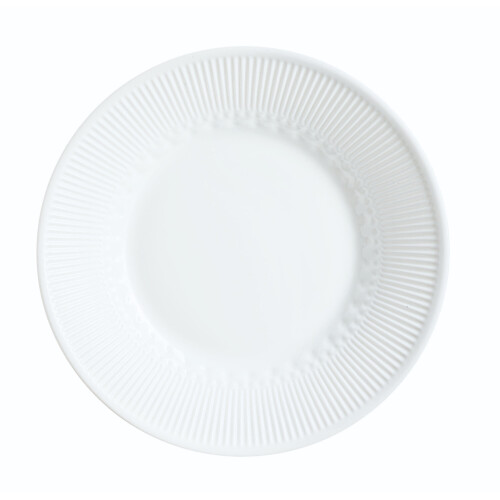 (6 Soup Bowls) Luminarc Alizee White 18pc Opal Glass Dinner Set