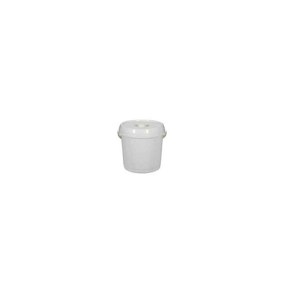 Whitefurze 14L Cream Bucket with Lid for Multi Purpose Use