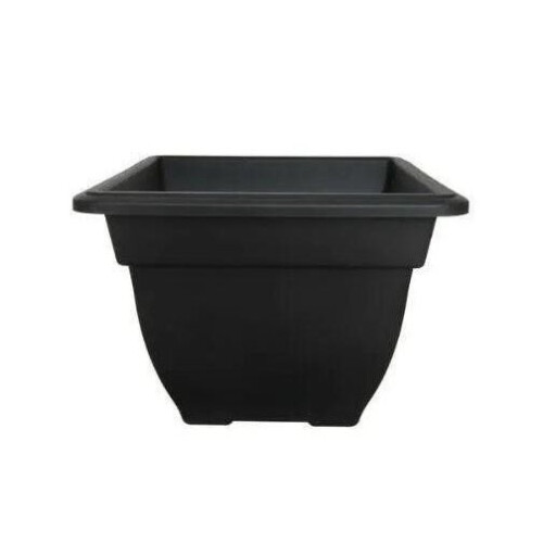 Whitefurze Square Bell Planter Black 38cm