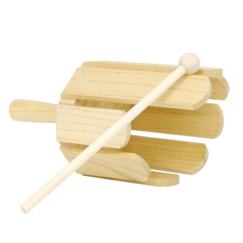 8-Tone Wooden Sound Maker Musical Instrument with Stick