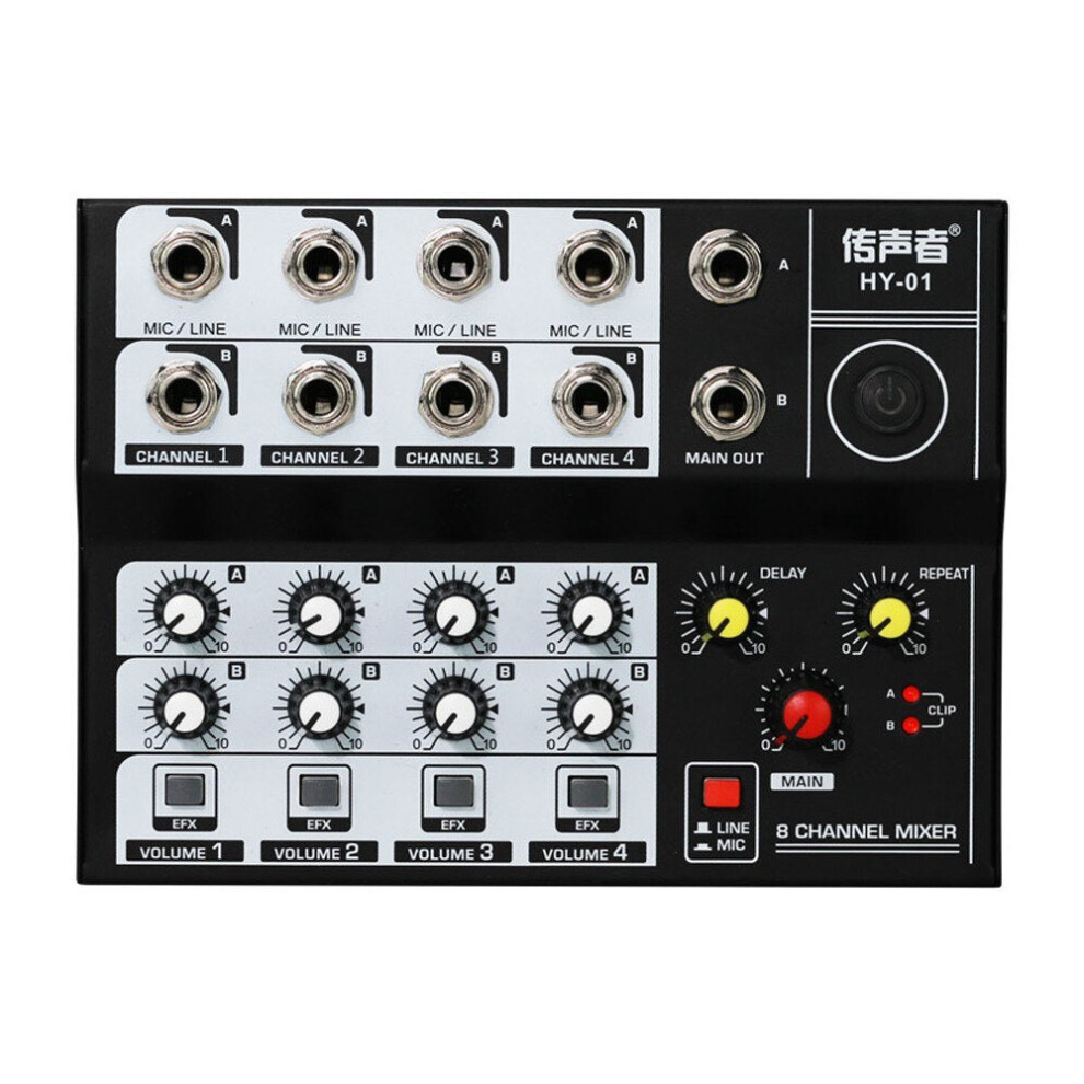 8 Channel Multifunctional USB Audio Mixer Portable Sound