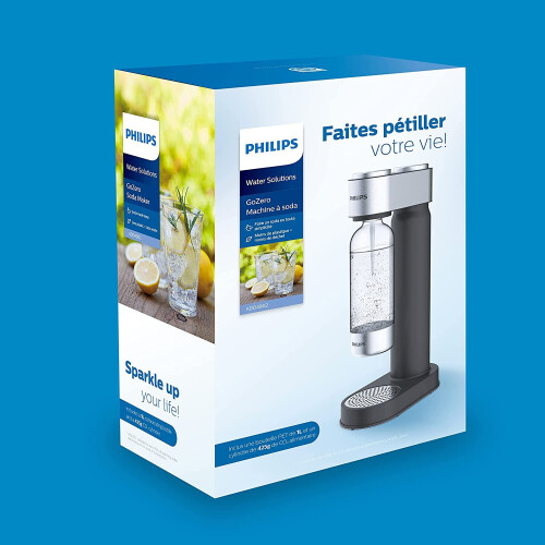 Philips Philips GoZero Water Soda Maker BPA Free μαύρο 2
