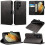 (Black) For Samsung S22 Case Cover Wallet case PU Leather 2