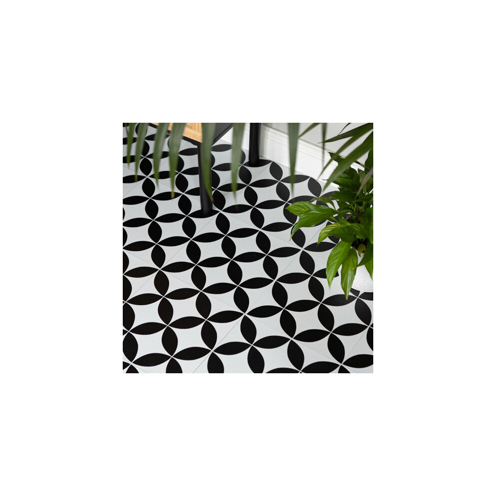 STARLIGHT peel and stick vinyl floor tiles (30.48cm x 30.48cm) pack qty 10 tiles (0.93sqm)