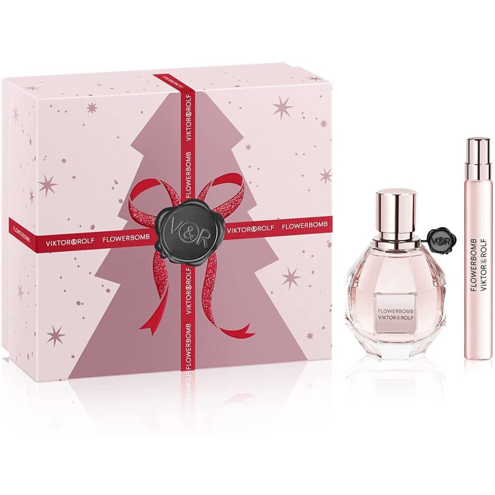 Viktor & Rolf Flowerbomb EDP 50ml 2021 Gift Set - 50ml EDP + 10ml Travel Spray