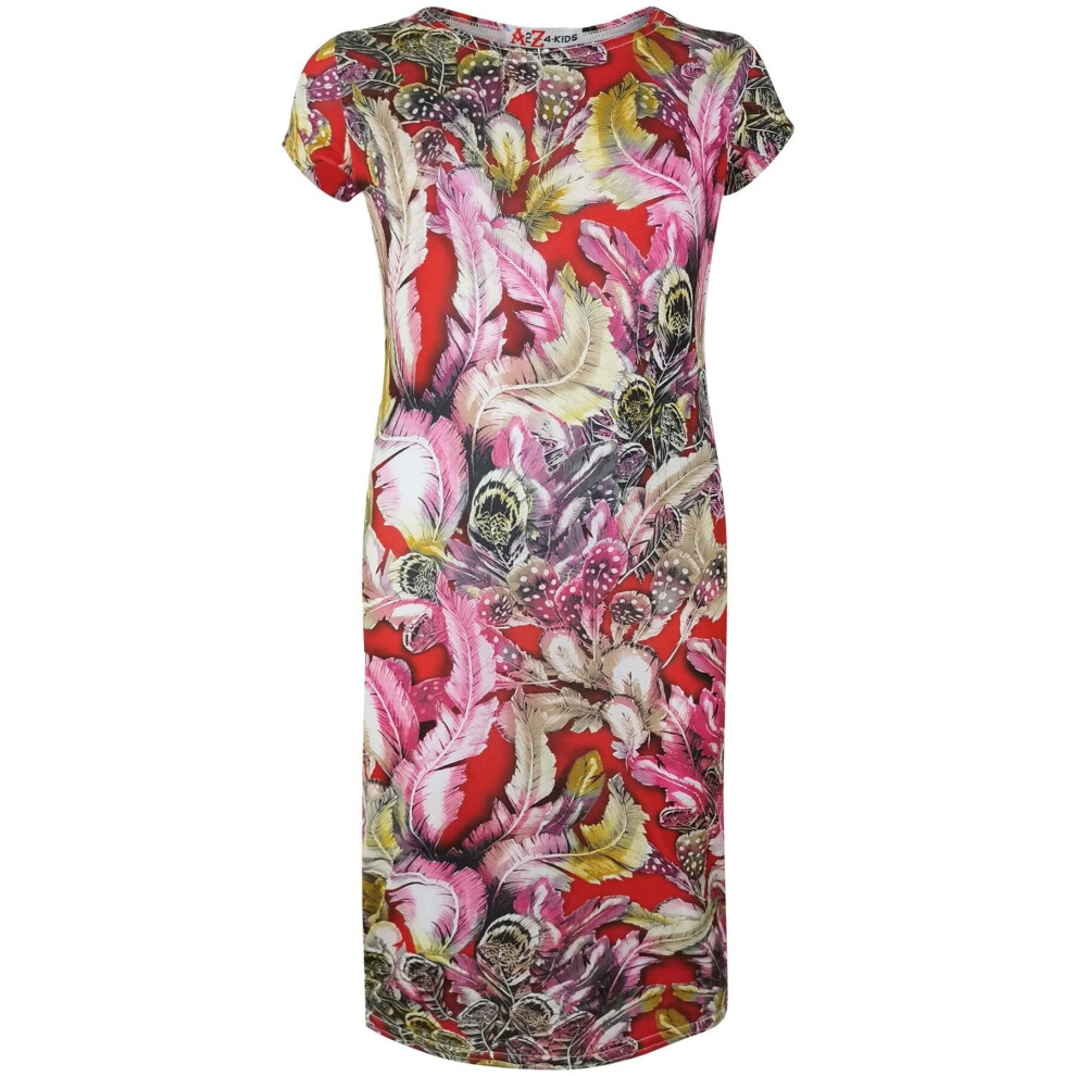 (13 Years, Style No 5) Kids Girls Midi Dress Designer Party Bodycon Trend-image-OPC-P8ZFH6W-NEW