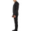 (L, Black) Mens Plain Tracksuit Sweatpants Raglan Sleeves Set 3