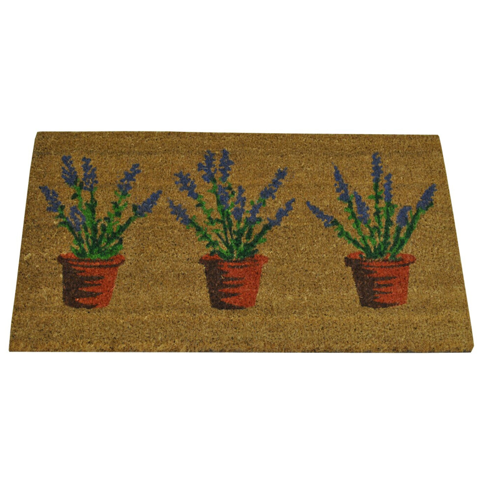 Selections Pots Indoor & Outdoor Coir Doormat Lavender
