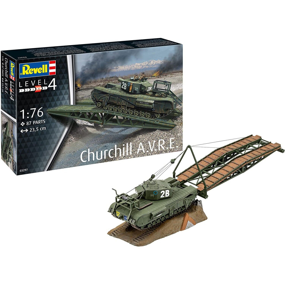 New Revell Churchill A.v.r.e. 1:76 Scale Model Kit
