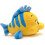 Disney Flounder Plush - Little Mermaid Flounder Stuffed Toy 2