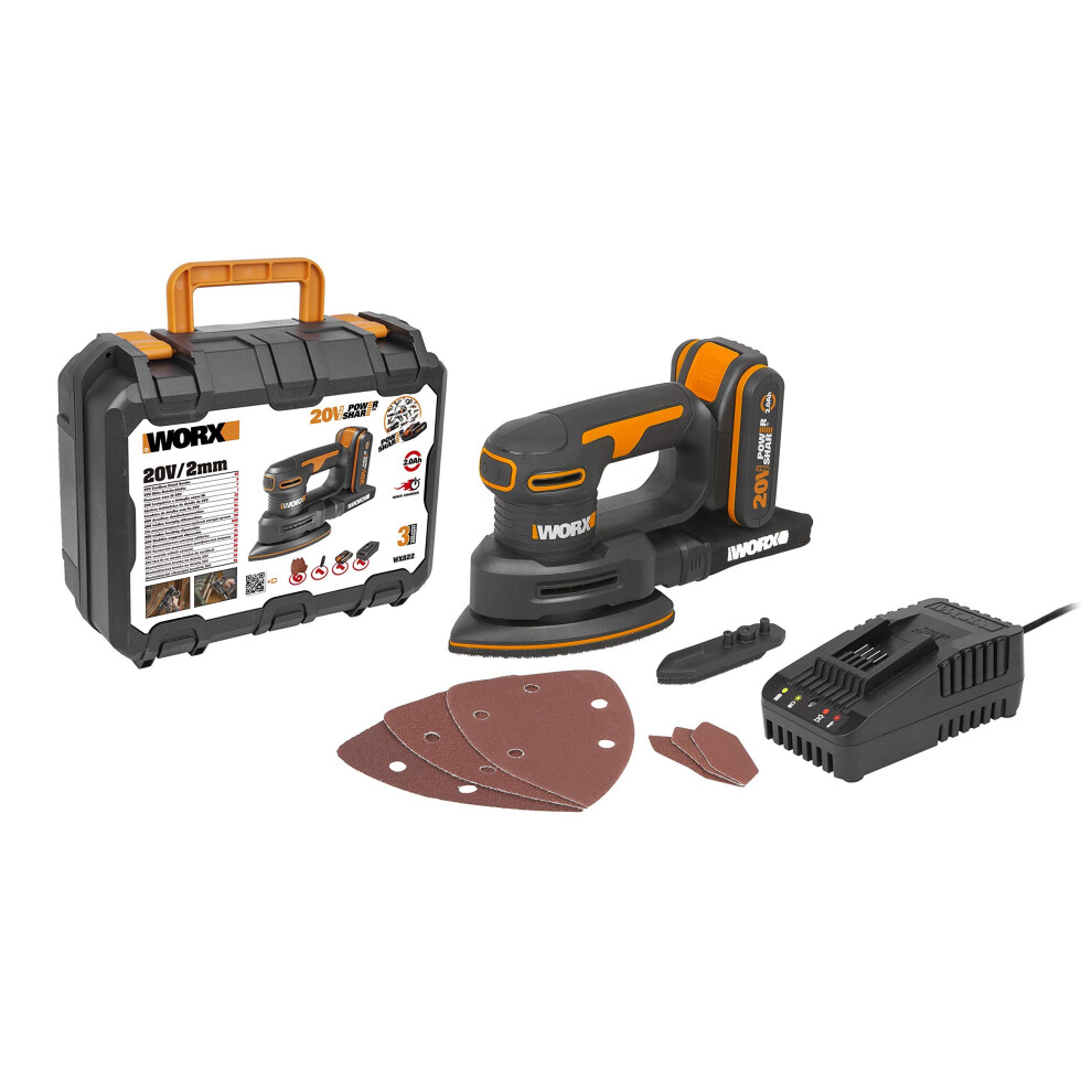 Worx Wx822 18V (20V Max) Cordless Detail Sander Wx822 20V Detail Sander