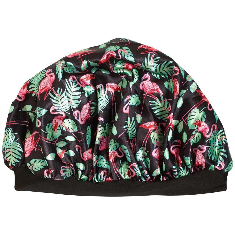 Bodylife Red Flamenco Flamingo Sleep Cap Satin Sleep Bonnet 27Cm