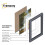 (18x12" Pic (22x16" Frame)) Black Picture Frame / LW Style Wall Art Frame / Modern Photo Frames With White mount 4