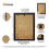 (18x12" Pic (22x16" Frame)) Black Picture Frame / LW Style Wall Art Frame / Modern Photo Frames With White mount 3