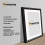 (20x14" Pic (24x18" Frame)) Black Picture Frame / LW Style Wall Art Frame / Modern Photo Frames With White mount 2