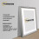 (A3 Pic (A2 Frame)) Silver Picture Frame / LW Style Wall Art Frame / Modern Photo Frames With Ivory Mount 12