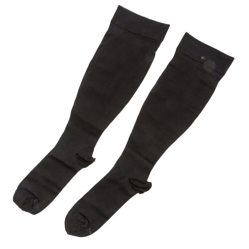 Go Travel Medically Approved Compression Flight Socks Unisex Size Large Black 2