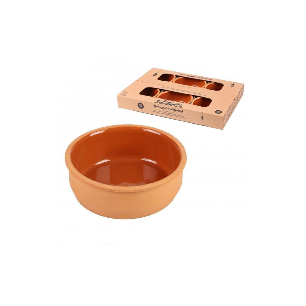 Set of 6 Terracotta Ramekin diam 12