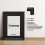 (A3 Pic (A2 Frame)) Black Picture Frame / LW Style Wall Art Frame / Modern Photo Frames With Black mount 16