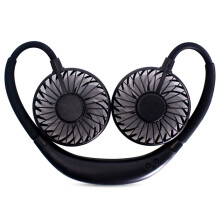 (Black) 360-degree Adjustable Portable Fan