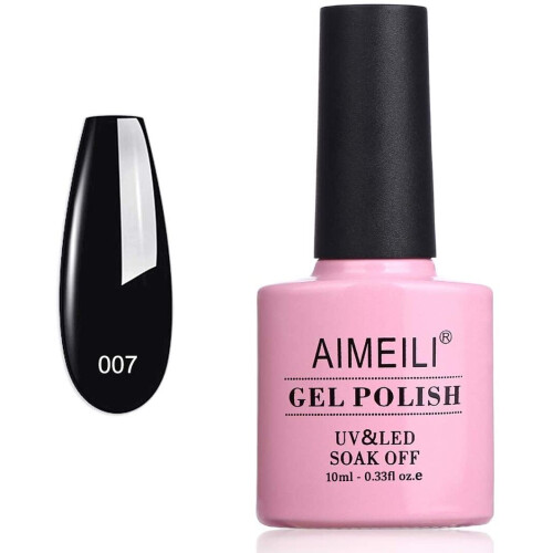 AIMEILI Gel de U V LED Negro - Blackpool (007) 10ml