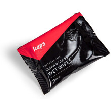 Kaps Cleaning and Polishing Wet Wipes for Shoes No Streak Clean and Gloss Shoe Shine Wipes | Disposable Shoe Care Wipes Ideal for Leather Shoes and
