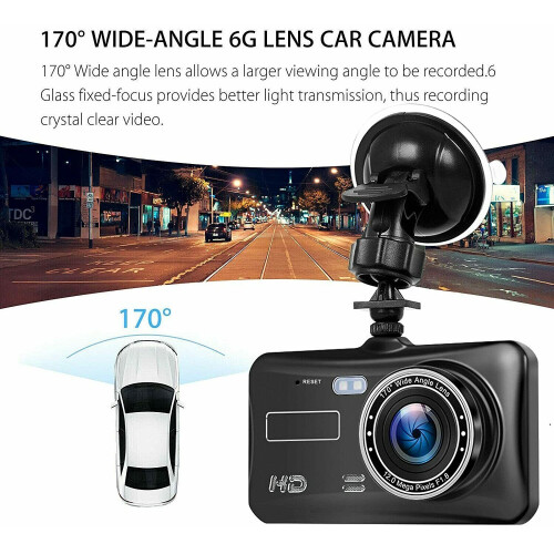 4" DVR αυτοκινήτου 1080P HD διπλού φακού Dash Cam μπροστινό και οπίσθιο βίντεο εγγραφής 2