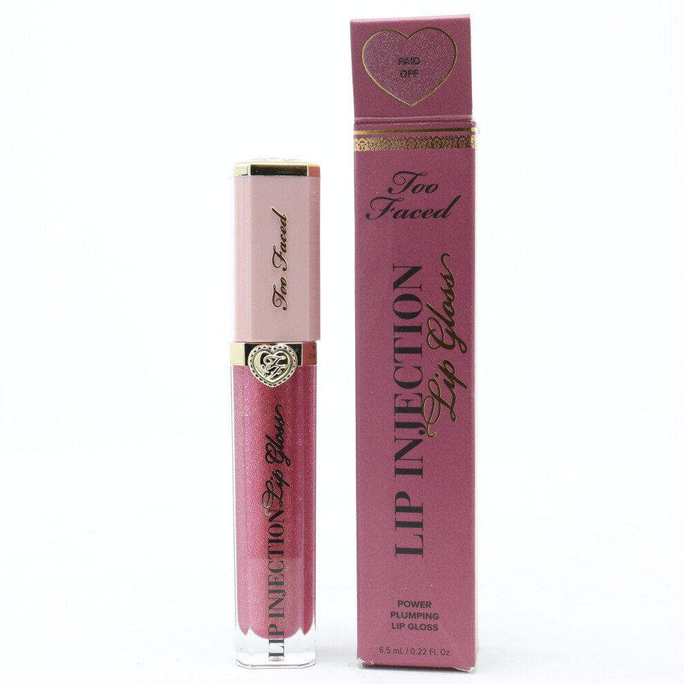 (Paid Off) Too Faced Lip Injection Lip Gloss  0.22oz/6.5ml New With Box